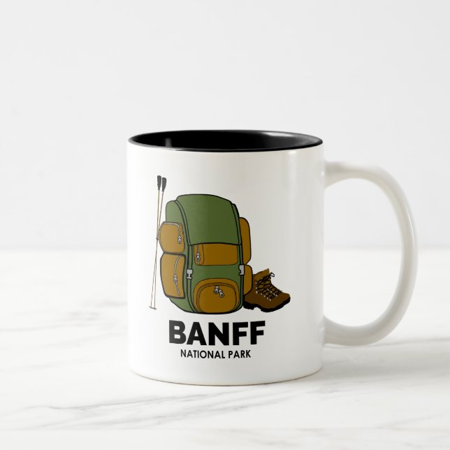 Caneca De Café Em Dois Tons Banff National Park (Direita)