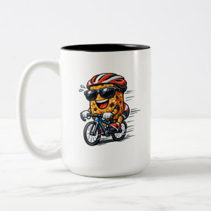 Caneca De Café Em Dois Tons Bar de Café da Manhã de Ciclismo