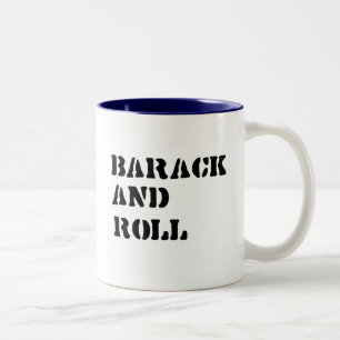 Caneca De Café Em Dois Tons Barack e t-shirt do rolo