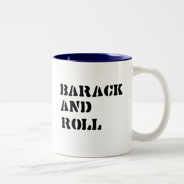 Caneca De Café Em Dois Tons Barack e t-shirt do rolo (Direita)