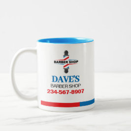 Caneca De Café Em Dois Tons Barbearia
