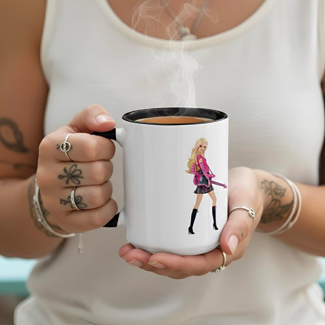 Caneca De Café Em Dois Tons Barbie Coffee Mug (Criador carregado)