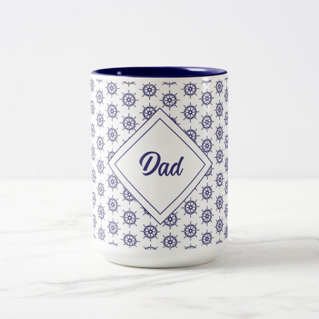 Caneca De Café Em Dois Tons Barco (Centro)