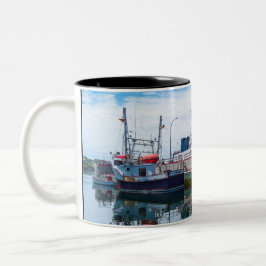 Caneca De Café Em Dois Tons Barcos da costa leste