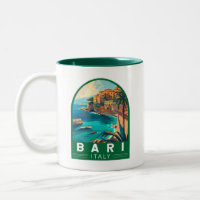 Bari Itália Viagem Art Vintage