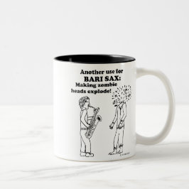 Caneca De Café Em Dois Tons Bari Sax Zombie Explode