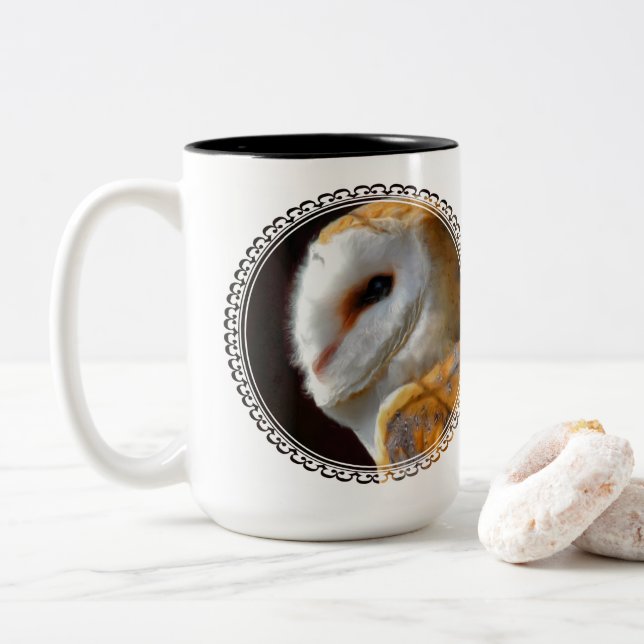 CANECA DE CAFÉ EM DOIS TONS BARN OWL (Com Donut)