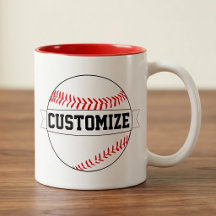 Basebol Nome de Equipe Personalizado e Cor Fã de E