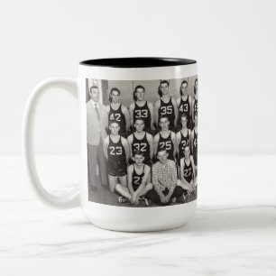 Caneca De Café Em Dois Tons Basquete 1948-49,