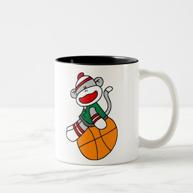 CANECA DE CAFÉ EM DOIS TONS BASQUETEBOL DO MACACO DA PEÚGA (Direita)