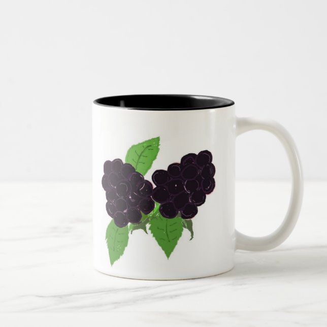 Caneca De Café Em Dois Tons Basta Blackberry (Direita)