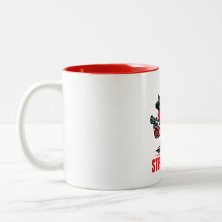 Caneca De Café Em Dois Tons bastão de morango