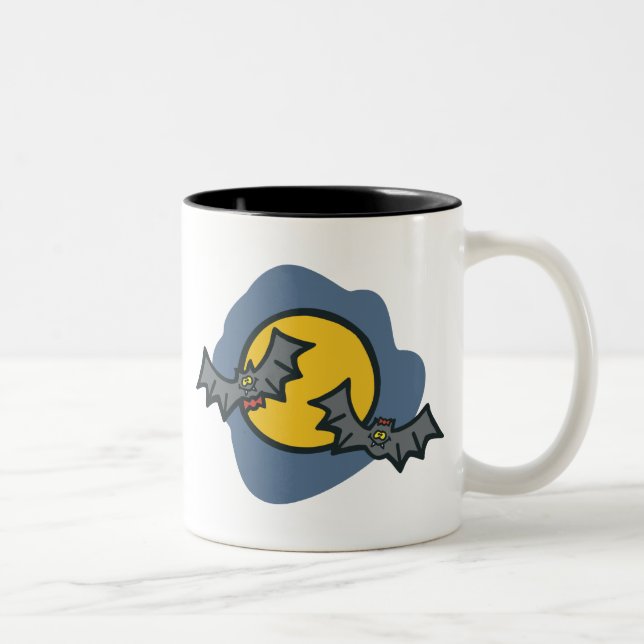 Caneca De Café Em Dois Tons Bastões do menino e da menina (Direita)