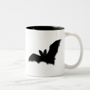 Caneca De Café Em Dois Tons Bat Preto