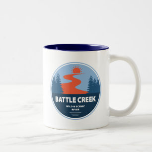 Caneca De Café Em Dois Tons Batalha De Creek Wild E Scenic River Idaho