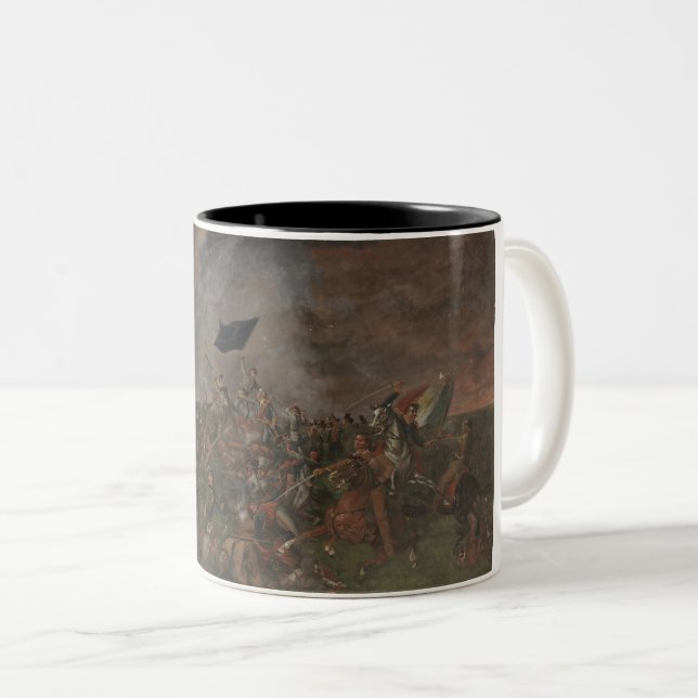 Caneca De Café Em Dois Tons Batalha de San Jacinto (Frente Esquerda)