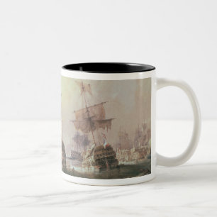 Caneca De Café Em Dois Tons Batalha de Trafalgar, o 21 de outubro de 1805