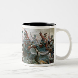 Caneca De Café Em Dois Tons Batalha de Waterloo, o 18 de junho de 1815, 1898