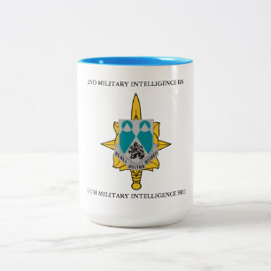 Caneca De Café Em Dois Tons BATALHÃO DE INTELIGÊNCIA MILITAR DO segundo 66 M