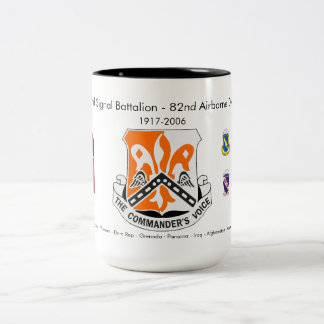 Caneca De Café Em Dois Tons Batalhão de Sinal 82º Batalhão Histórico de Café M