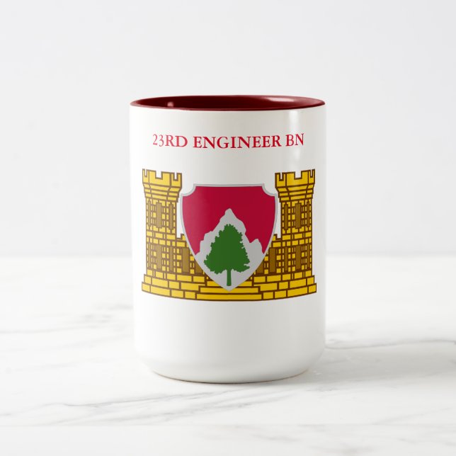 CANECA DE CAFÉ EM DOIS TONS BATALHÃO DO ENGENHEIRO 23º  (Centro)