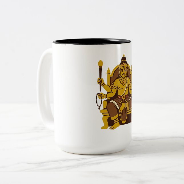 Caneca De Café Em Dois Tons Batara Guru (Frente Esquerda)
