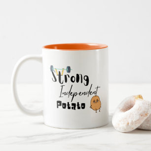 Caneca De Café Em Dois Tons Batata-cango forte independente
