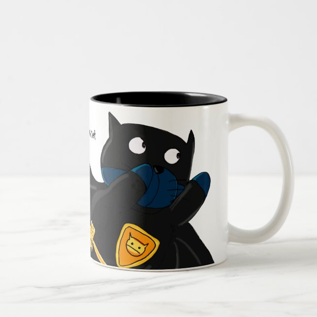 Caneca De Café Em Dois Tons Batcat (Direita)