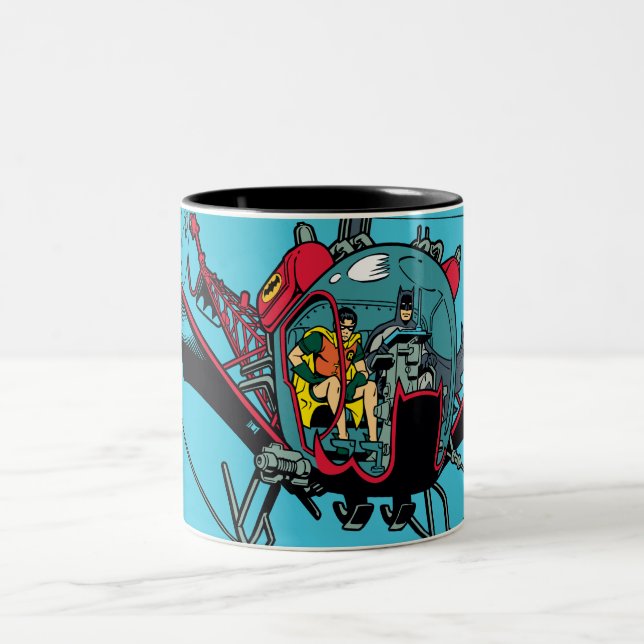 Caneca De Café Em Dois Tons Batcopter (Centro)
