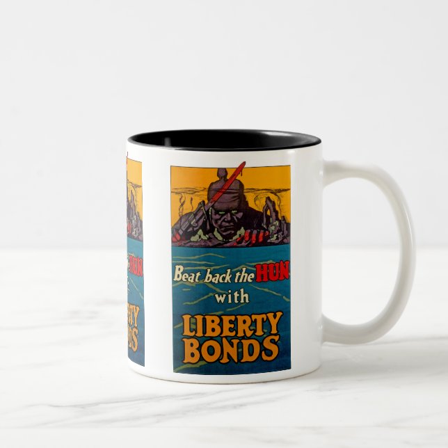 Caneca De Café Em Dois Tons Bater De Volta A Arma (Direita)