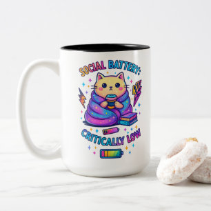 Caneca De Café Em Dois Tons Bateria social crítica...