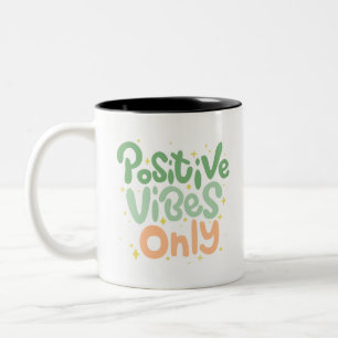 Caneca De Café Em Dois Tons Batidas bonitas Positivas Apenas Mug