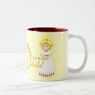 Caneca De Café Em Dois Tons Batismo, comunhão, o Mug-Cust. da confirmação