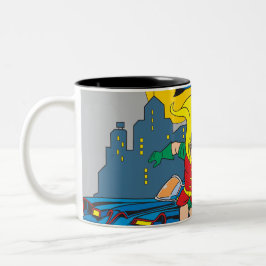 Caneca De Café Em Dois Tons Batman E Robin Running