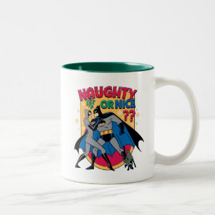 Caneca De Café Em Dois Tons Batman   Mulher-Gato Sob Mistura Ou Bela
