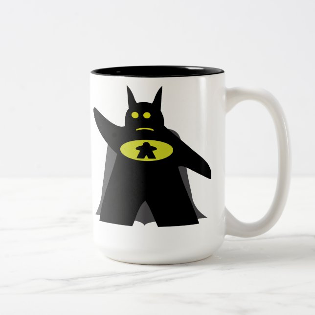 Caneca De Café Em Dois Tons Batmeeple taça (Direita)