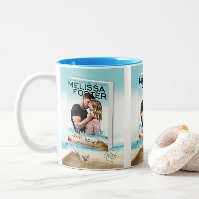 Caneca De Café Em Dois Tons Bayside Fantasies Mug (Com Donut)