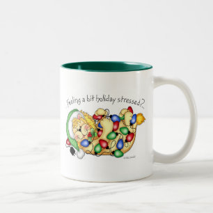 Caneca De Café Em Dois Tons BaZooples "que sente um feriado do bocado