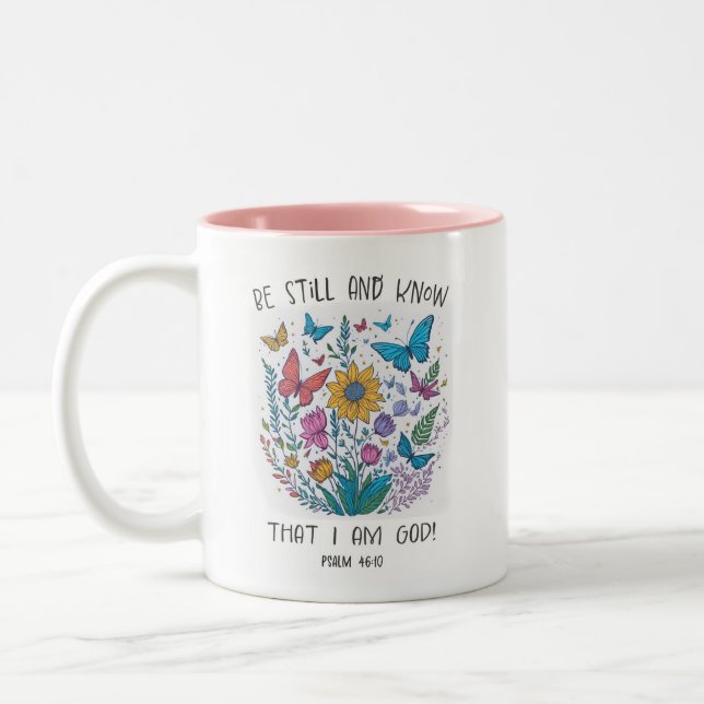 Caneca De Café Em Dois Tons  Be Still Coffee Mug (Esquerda)