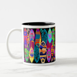 Caneca De Café Em Dois Tons Beachboys Surfin' EUA
