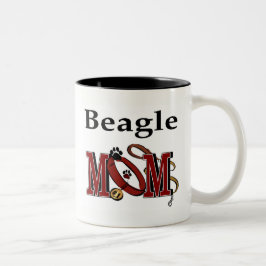 Caneca De Café Em Dois Tons Beagle Dog MOM
