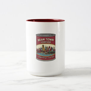 Caneca De Café Em Dois Tons Bean Town Forever Boston