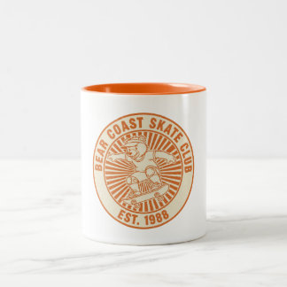 Caneca De Café Em Dois Tons Bear Coast Skate Club cup, Vintage 1988 Style 