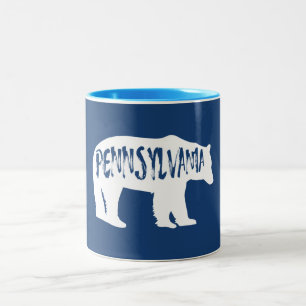 Caneca De Café Em Dois Tons Bear da Pensilvânia