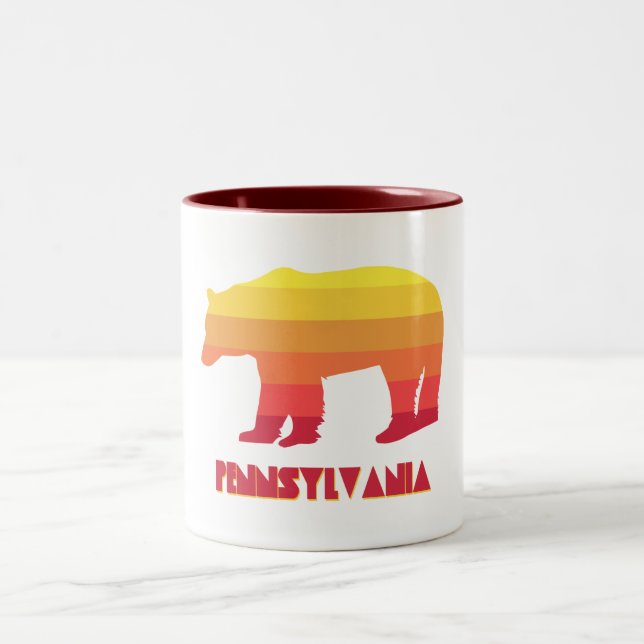 Caneca De Café Em Dois Tons Bear da Pensilvânia (Centro)