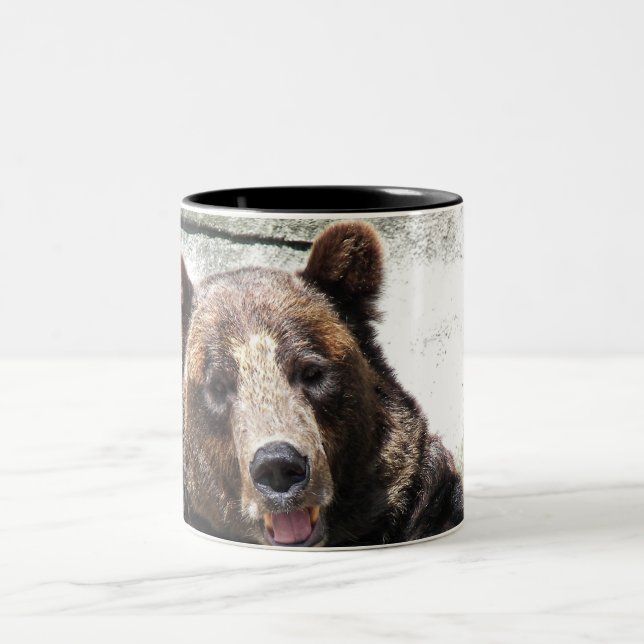 Caneca De Café Em Dois Tons Bear Feliz (Centro)