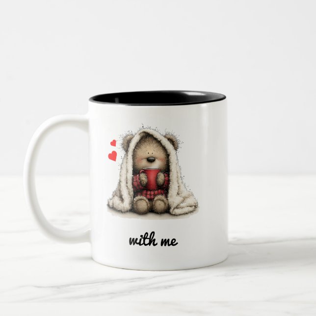 Caneca De Café Em Dois Tons Bear With Me  (Esquerda)