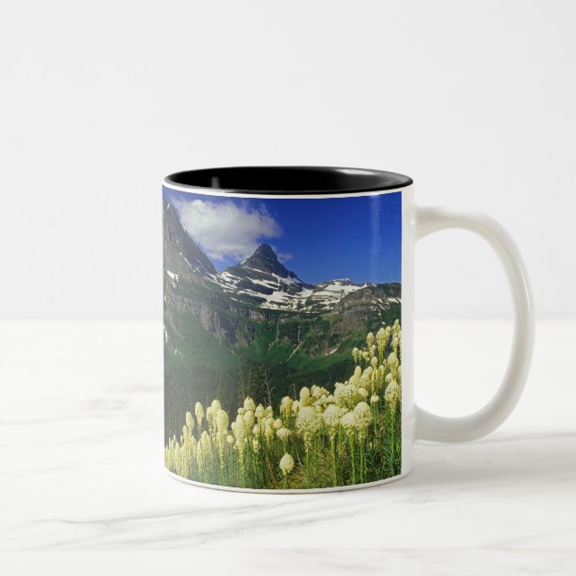 Caneca De Café Em Dois Tons Beargrass no Logan Pass no Parque Nacional Glacier (Direita)