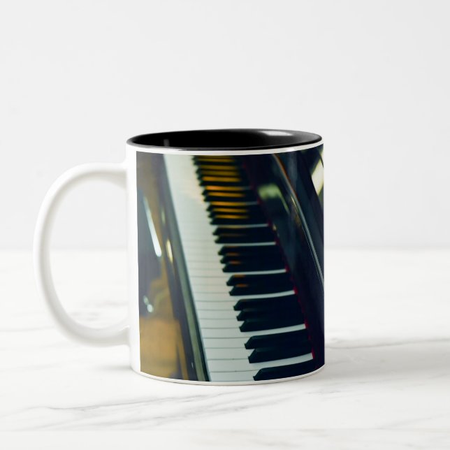 Caneca De Café Em Dois Tons Beautiful Piano (Esquerda)