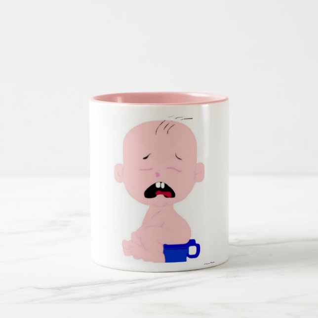 Caneca De Café Em Dois Tons Bebê Boom Mug (Centro)